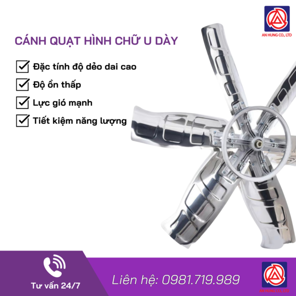 QUẠT THÔNG GIÓ KHUNG THÉP AH402 - Hình ảnh 5