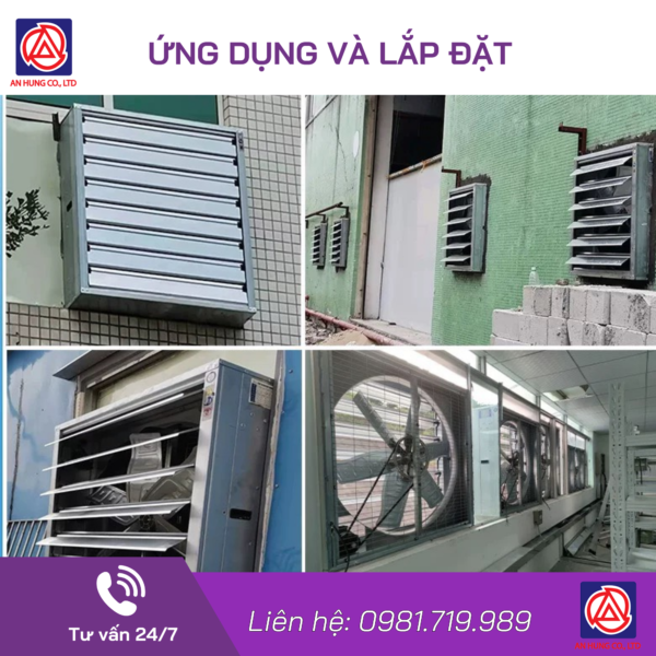 QUẠT THÔNG GIÓ KHUNG THÉP AH402 - Hình ảnh 3
